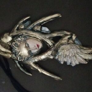 Sculpted Female Shaman Art Necklace